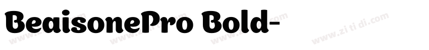 BeaisonePro Bold字体转换